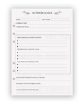 Author Goals - Planner Insert