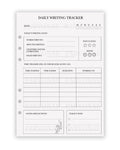 Daily Writing Tracker - Planner Insert
