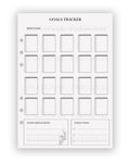 Coloring Goals Tracker - Planner Insert