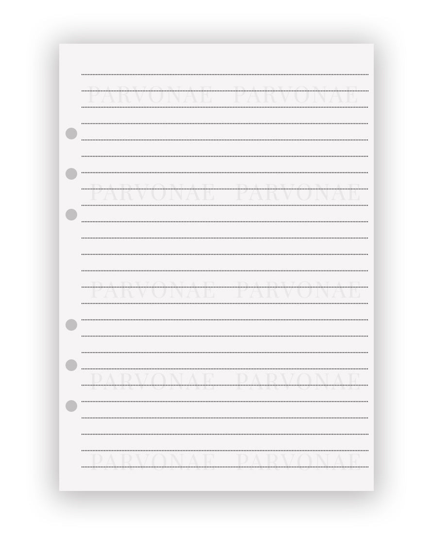 Lined Paper - Planner Insert