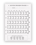 Monthly Progress Tracker - Planner Insert