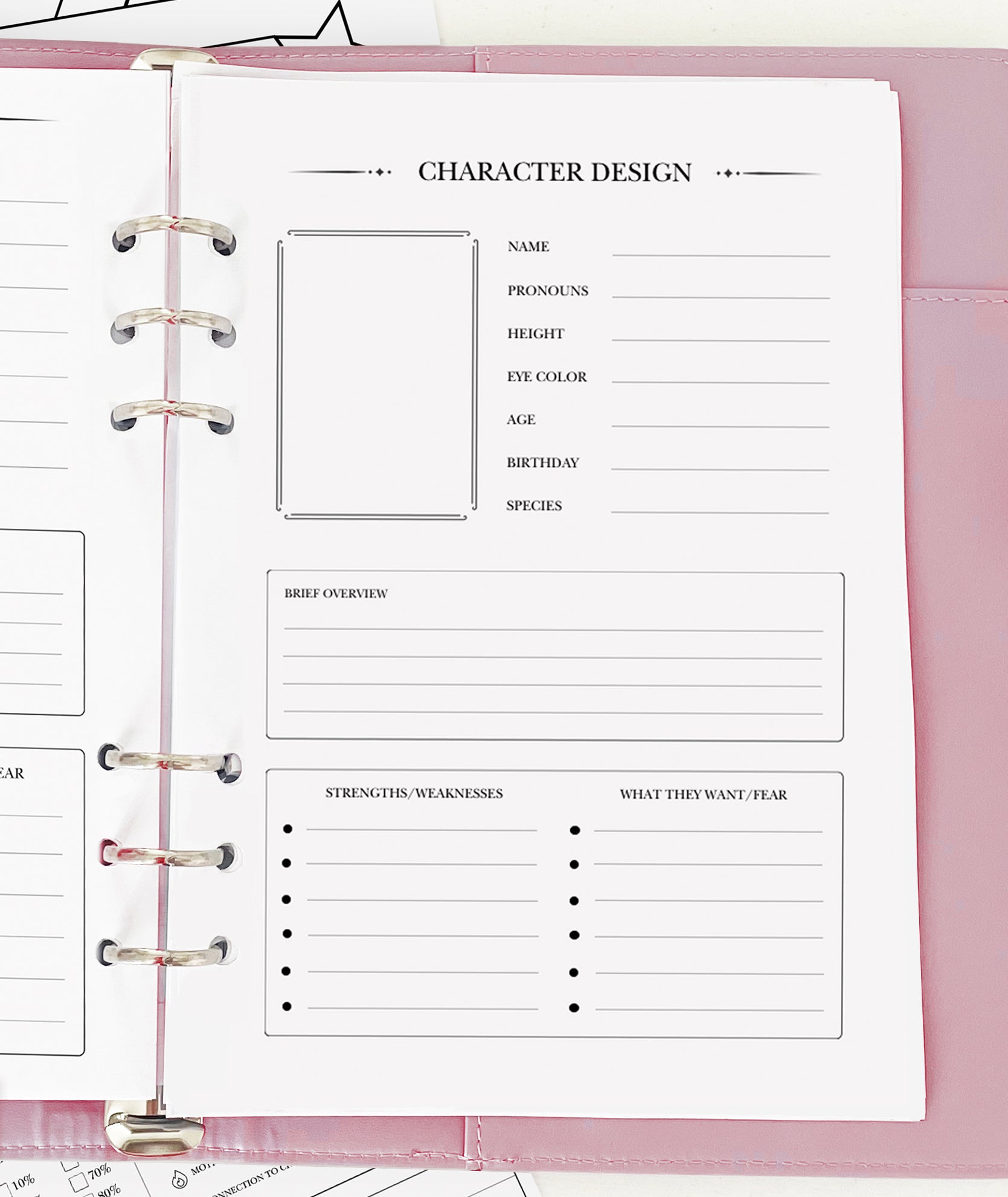 Character Design - Planner Insert