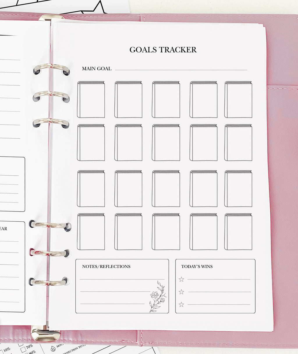 Coloring Goals Tracker - Planner Insert