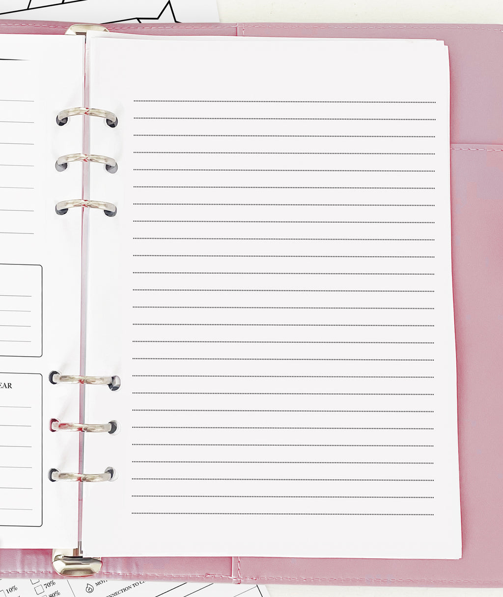 Lined Paper - Planner Insert