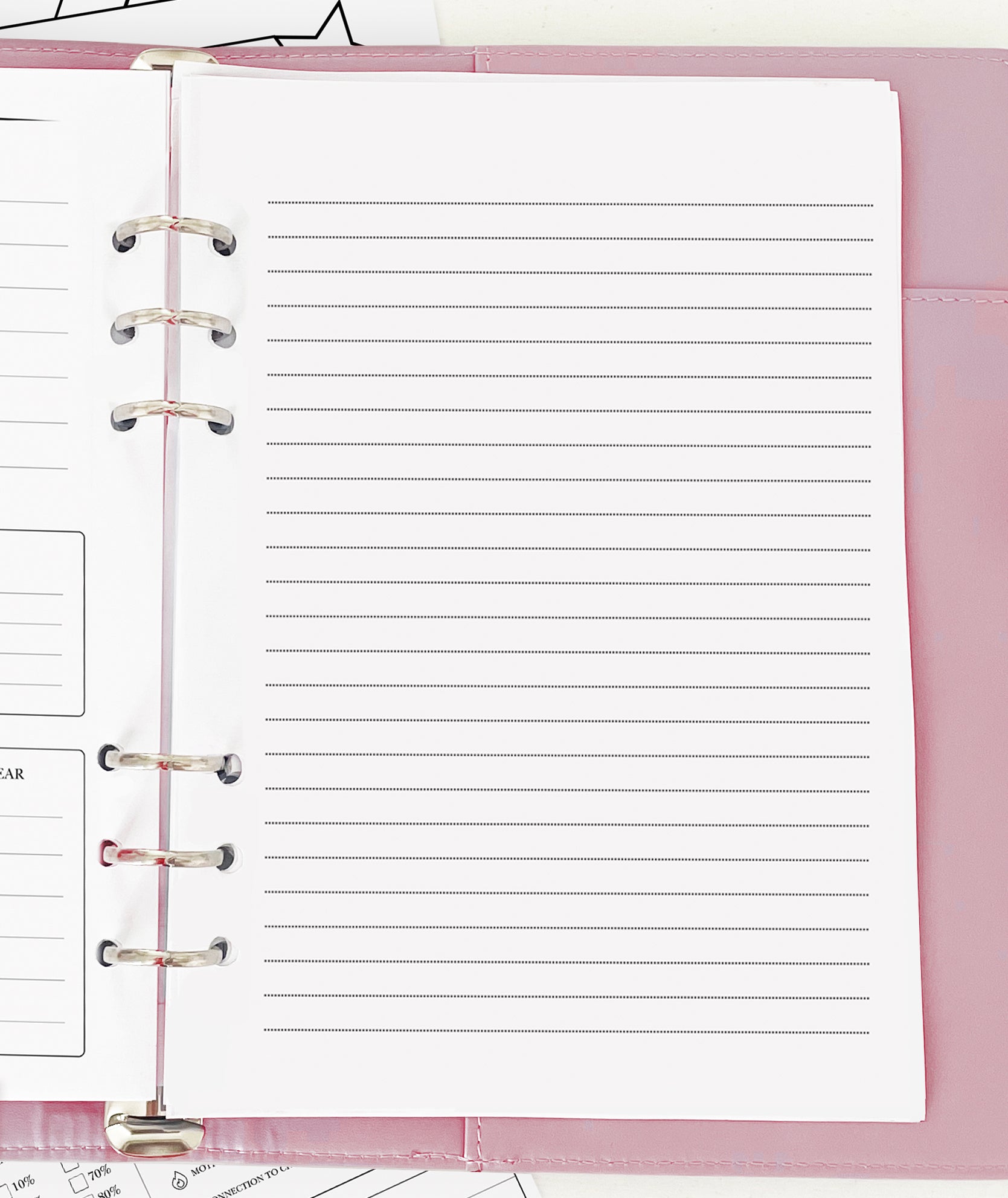 Lined Paper - Planner Insert