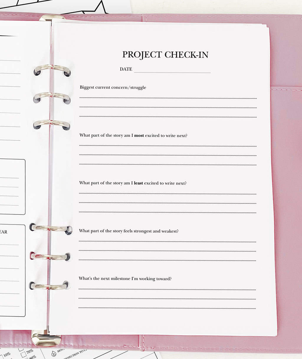 Project Check In - Planner Insert