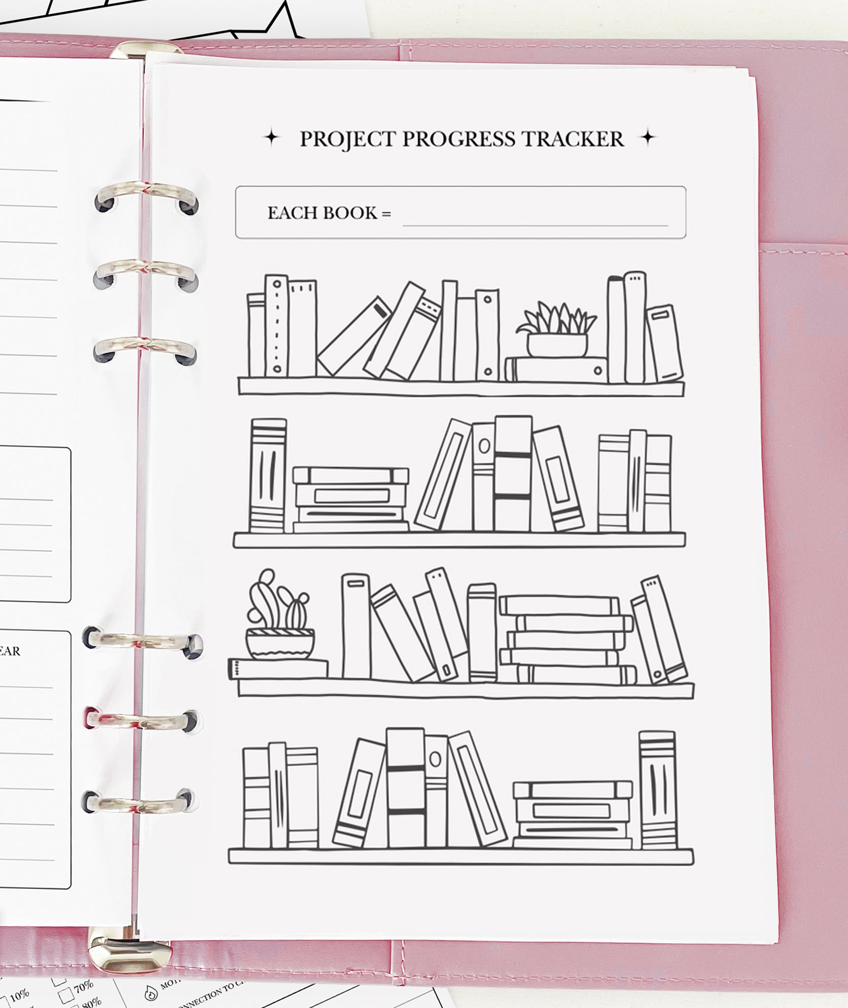 Coloring Project Tracker - Planner Insert