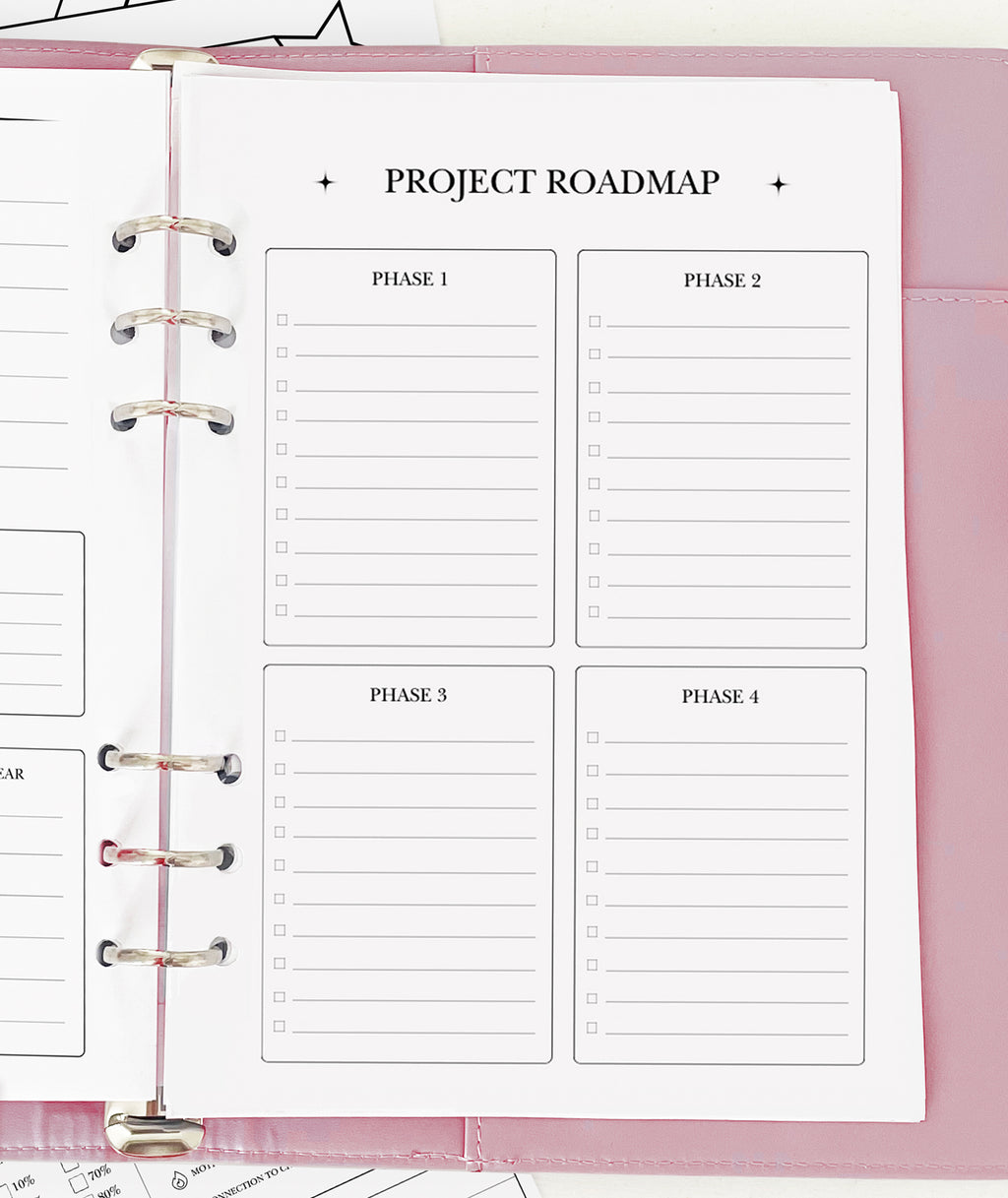 Project Roadmap Plan - Planner Insert