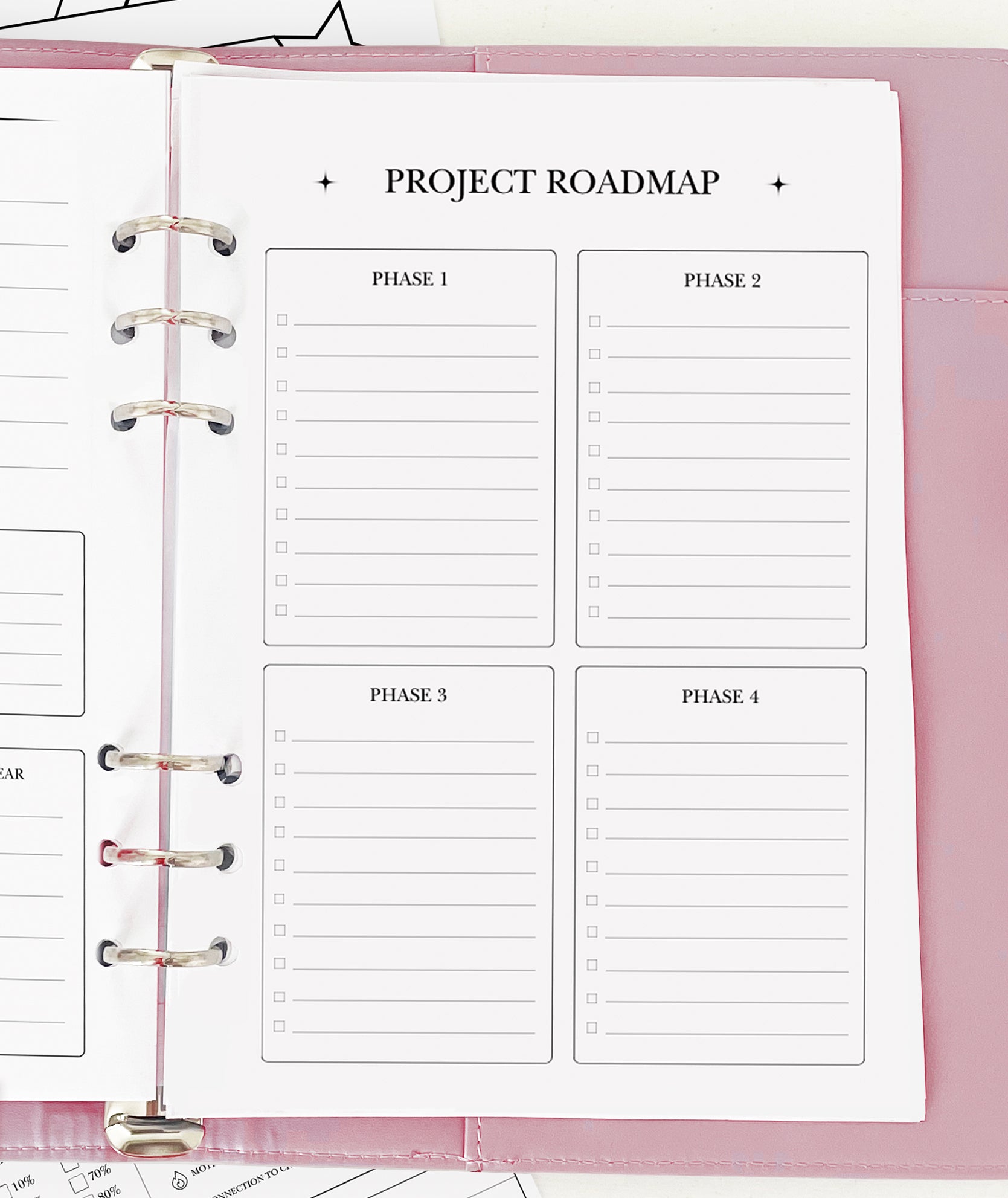 Project Roadmap Plan - Planner Insert