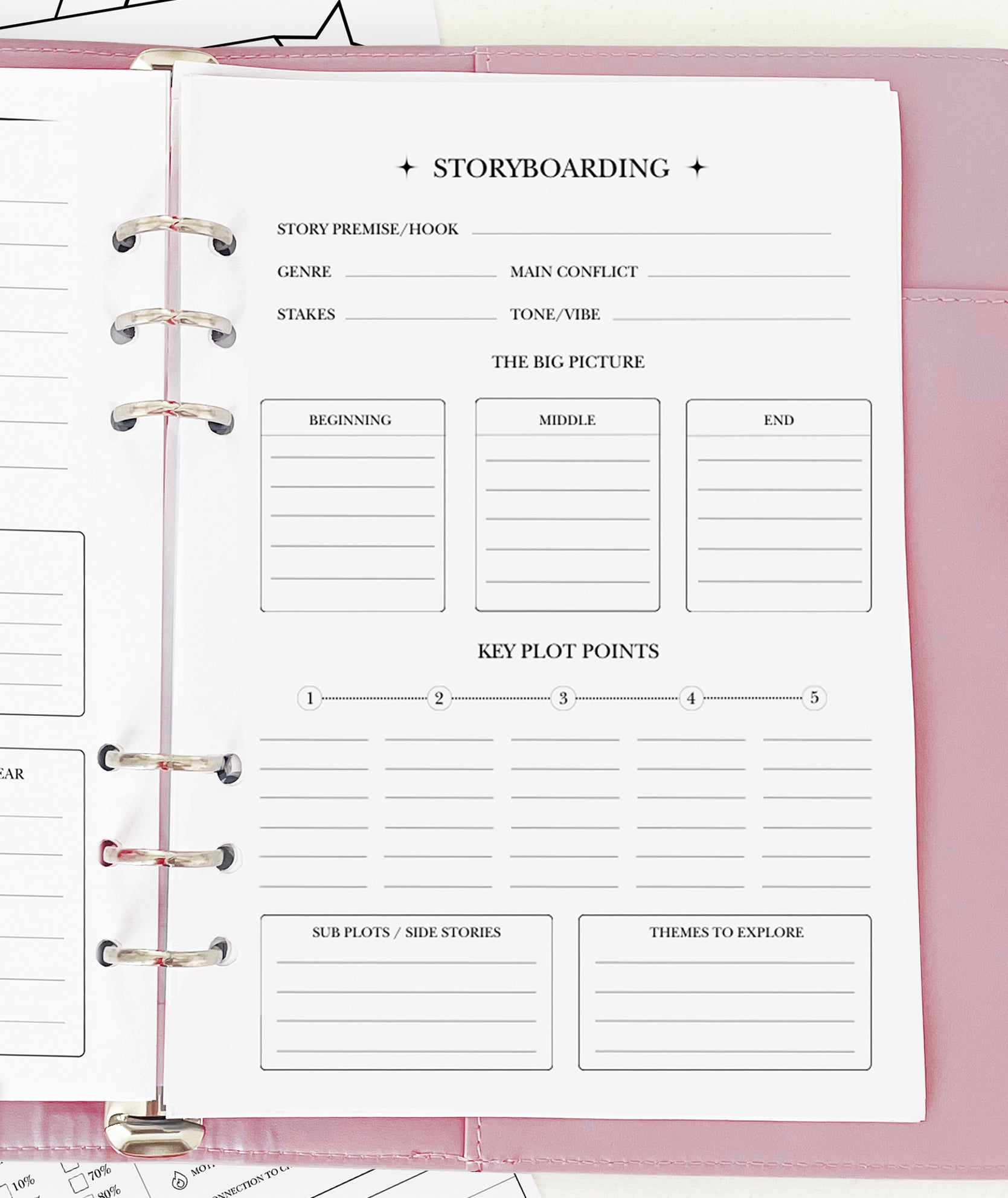 Storyboarding - Planner Insert