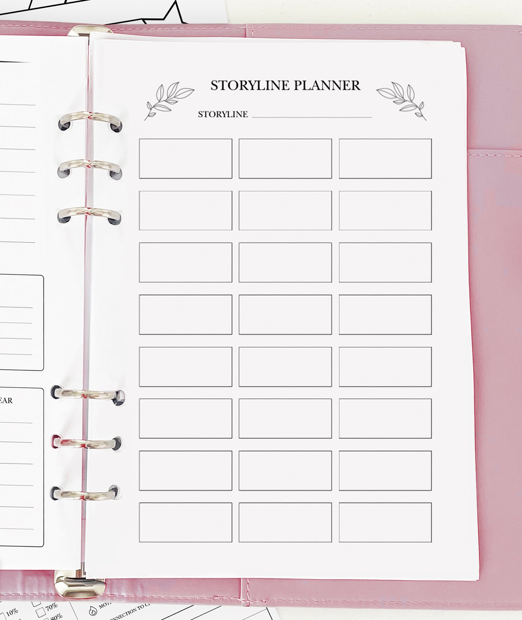 Storyline Planner - Planner Insert