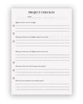 Project Check In - Planner Insert