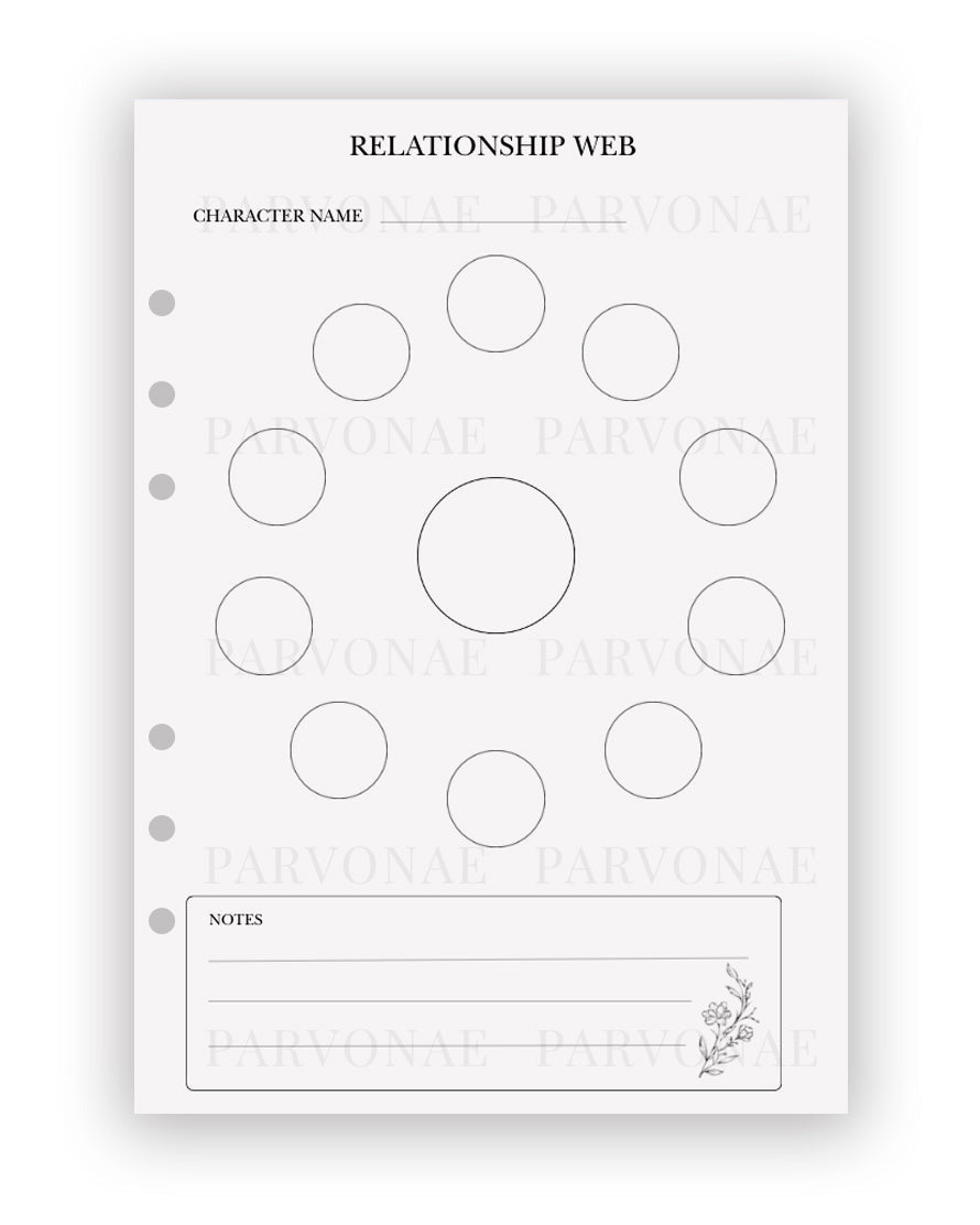 Relationship Web - Planner Insert
